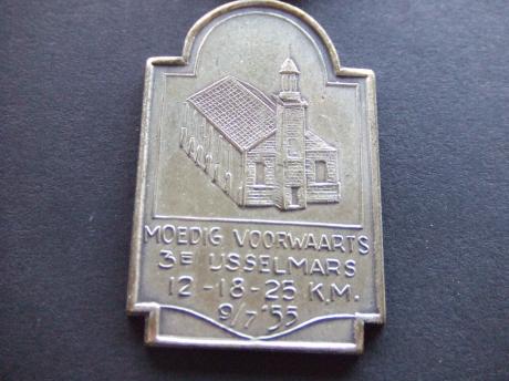 Wandelsportvereniging Moedig Voorwaarts Krimpen aan den IJssel.3e Ijsselmars 1955, oude kerk
